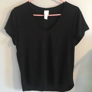 Black V-Neck T-Shirt